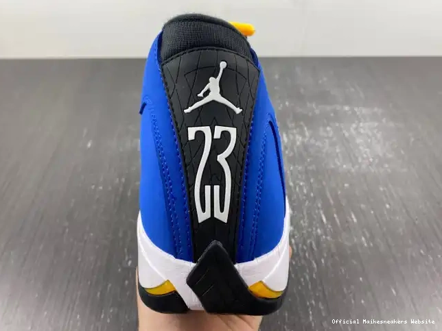 Official Maikesneakers 14 Retro 487471-407 Jordan Laney 0625